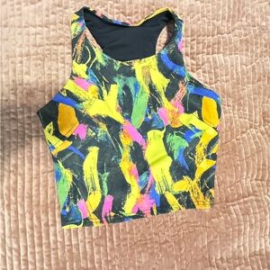 Lululemon Athletica Multicolor Brushstroke Tank Top